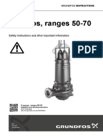 S Pumps, Ranges 50-70: Safety Instructions and Other Important Information