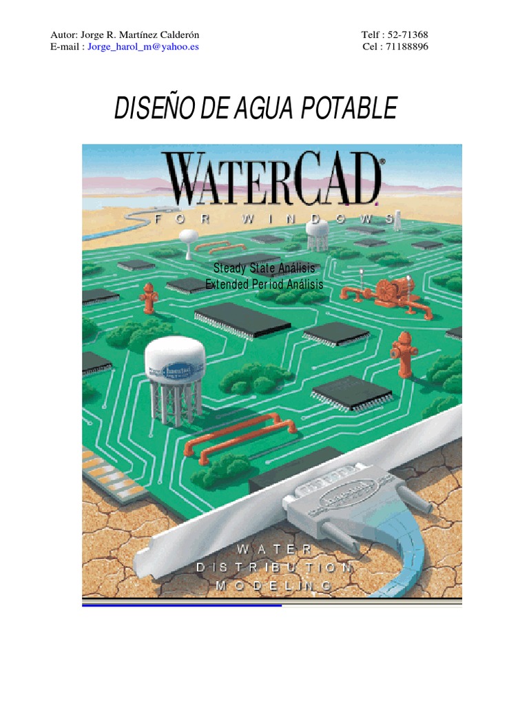 Guía de Uso de WaterCAD y Eagle Point | PDF | Simulación | Tanques