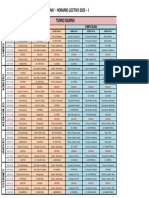 Horario General Turno Diurno