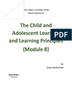 The Child and Adolescent Learners and Learning Principles (Module 8)