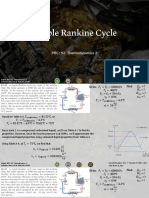 Simple Rankine Cycle 