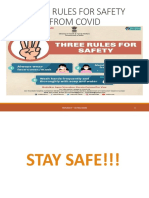 Three Rules For Safety From Covid: Prepared By:-Ms Tinu Anand