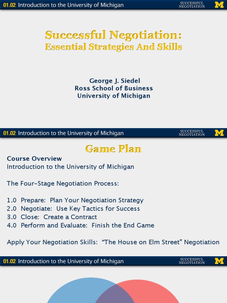 Essential Negotiation Strategies Guide | PDF | Master Of Business ...