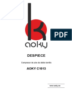 Compresor de aire de doble tornillo AOKY C1013