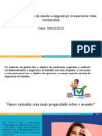 Os sistemas de gestão de saúde e segurança mais conhecidos