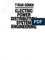 Electric Power Distribution System Engineering Gönen Mac Graw Hill