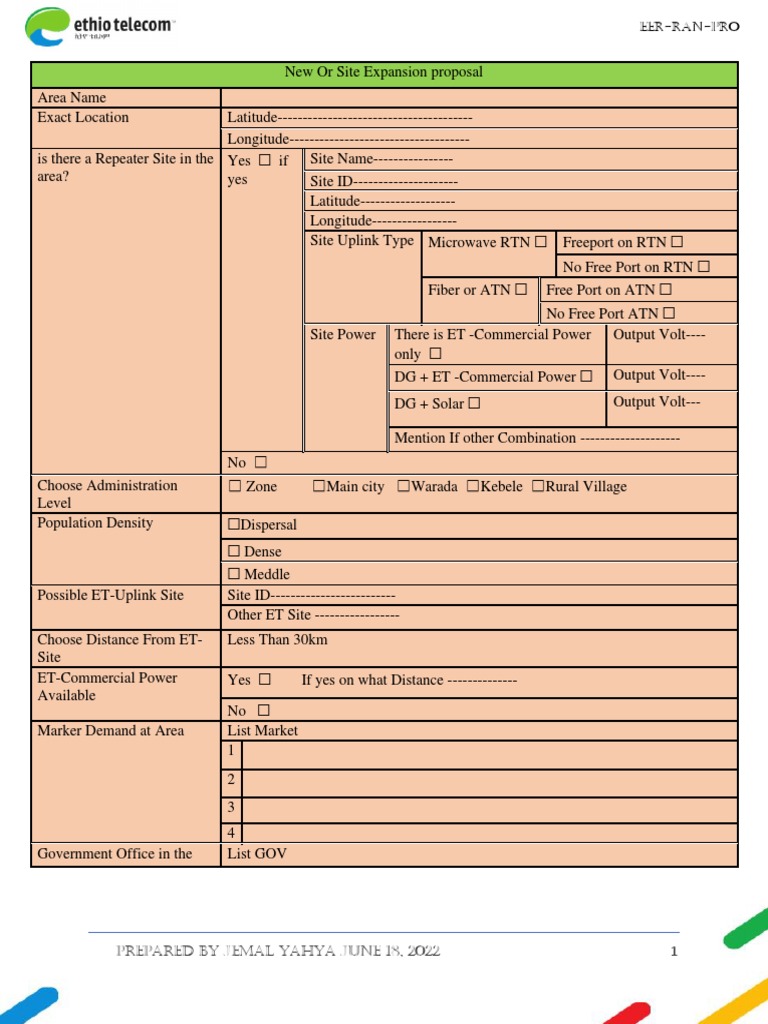 Format For EER-RAN Rollout V1.0 | PDF | Electrical Engineering ...