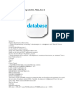 Database Programming With SQL FINAL Part 2
