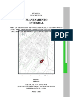 Planeamiento Integral Redidencial - Dist Nuevo Imperial Prov Cañete