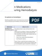Common Medications Taken During Hemodialysis: For Patients On Hemodialysis