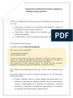 Pensar Acerca de La Comprensión y Enseñanza de La Historia Argentina en Diferentes Niveles Educativos