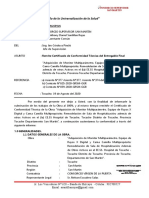 Informe #016 - Certificado de Conformidad Tecnica