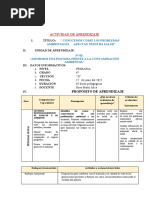 ACTIVIDAD DE APRENDIZAJE Personal Social