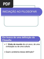 INICIAÇÃO AO FILOSOFAR