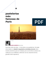Descubre Las 11 Pastelerías Más Famosas de París