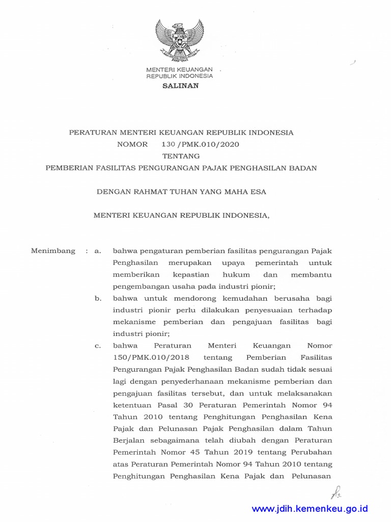 PMK 130 2020 PDF