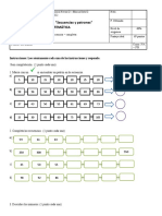 4 Prueba Matemática Unidad Patrones