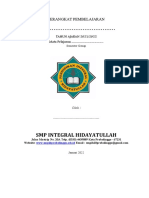 SMP Integral Hidayatullah: Perangkat Pembelajaran