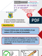 Informe Lo Que Evalua La Ece en 2º y 4º Comunicacion Peter