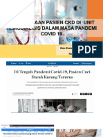 Pengelolaan Pasien CKD Dalam Masa Pandemi Covid 19