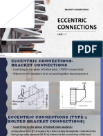 ECCENTRIC CONNECTIONS (TYPE-II BOLTED BRACKET CONNECTIONS
