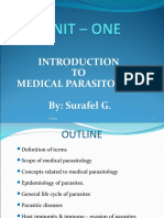 TO Medical Parasitology By: Surafel G.: Z Aman 1