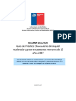 Resumen Ejecutivo GPC Asma Bronquial Moderada y Grave en Menores de 15 Años