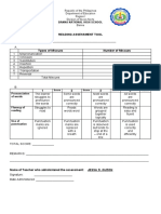 Reading Assessment Tool: Banna National High School