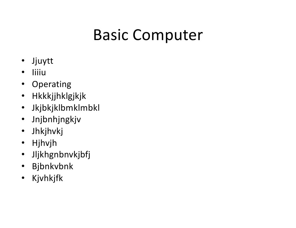 Basic Computer Operating Guide | PDF | Business