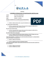 Upla-Filial-Programa Congreso Internacional