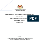 Kertas Konsep Pertandingan Deklamasi Sajak Bahasa Cina 2022