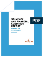 Solvency and Financial Condition: Ethias Sa 31/12/2021