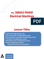 Ac Single Phase Electrical Machines