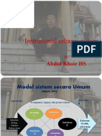 Model sistem instruksional