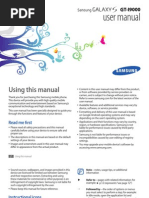 Samsung Galaxy S (GT-I9000) User Manual (Gingerbread Ver.) (Rev.1.0)