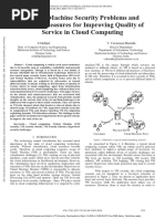 Virtual Machine Security Problems and Countermeasures For Improving Quality of Service in Cloud Computing