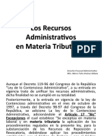 Los Recursos Administrativos en Materia Tributaria