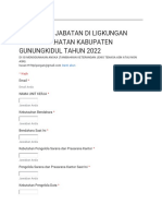 Form Peta Jabatan Di Ligkungan Dinas Kesehatan Kabupaten Gunungkidul Tahun 2022