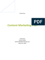 Content Marketing Plan Template