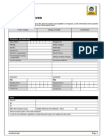 Personal data form