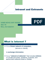 Internet, Intranet and Extranets Explained