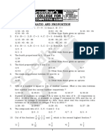 Arithmetic - Ratio and Proportion