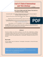 A Rapidly Progressive Case of Skin and Soft Tissues Necrosis in A COVID 19 Positive Patient