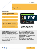 Isochronous Speed Engine Controller: EG1298 Isochronous Electronic Governor