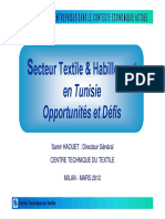 Ecteur Textile & Habillement: en Tunisie Opportunités Et Défis