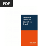 Research Grants On Education Small