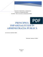 APPP - PEX - An II - Anamaria COMȘA - Principiul Imparțialității În Administrația Publică