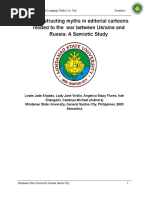 Deconstructing Myths in Editorial Cartoons Related To The War Between Ukraine and Russia: A Semiotic Study