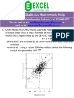 Advanced Statistics Homework Help