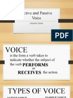 Active and Passive Voice